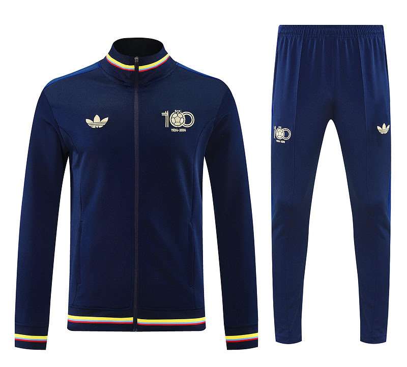 2526 Colombia  long zipper 100 anniversary deep blue kit S-XXL — foto 3