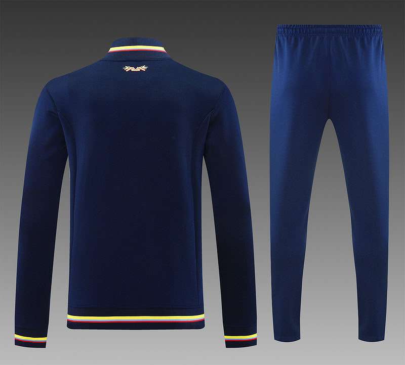 2526 Colombia  long zipper 100 anniversary deep blue kit S-XXL — foto 2