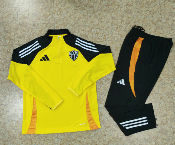 2526 Atletico Mineiro half zipper  yellow S-XXL — foto 3