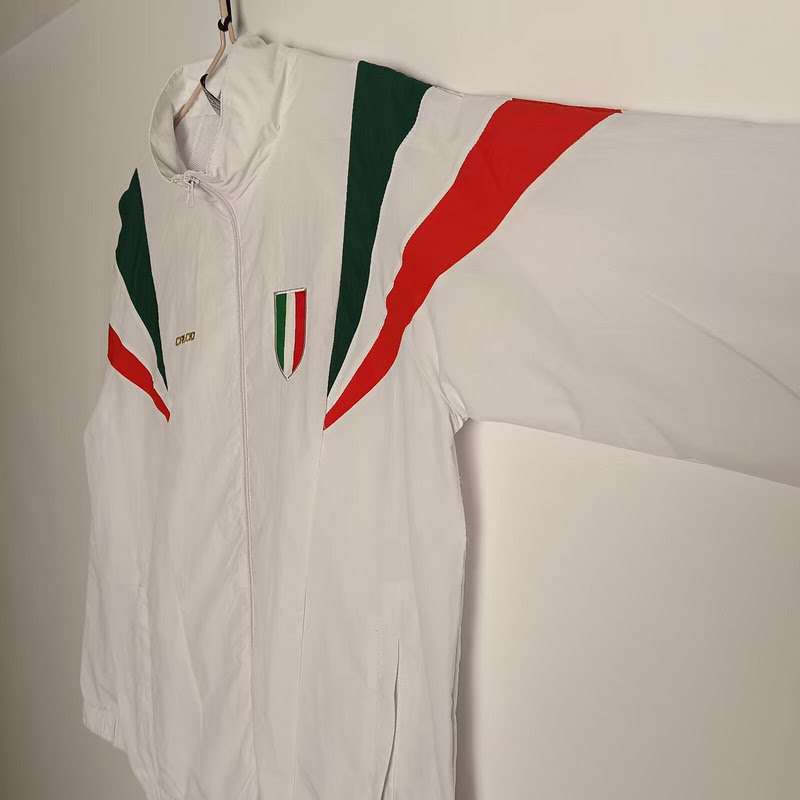 Italy retro white windbreaker S-XXL — foto 3