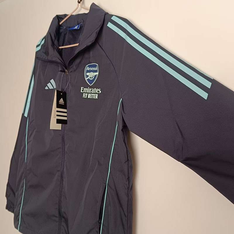 2526 Arsenal black windbreaker S-XXL1 — foto 3