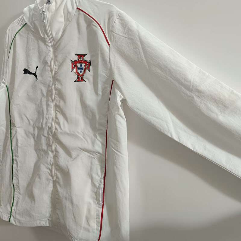 Portugal white retro windbreaker S-XXL — foto 3