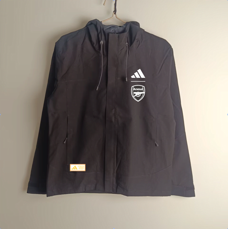 2526 Arsenal black windbreaker S-XXL3 — foto 1
