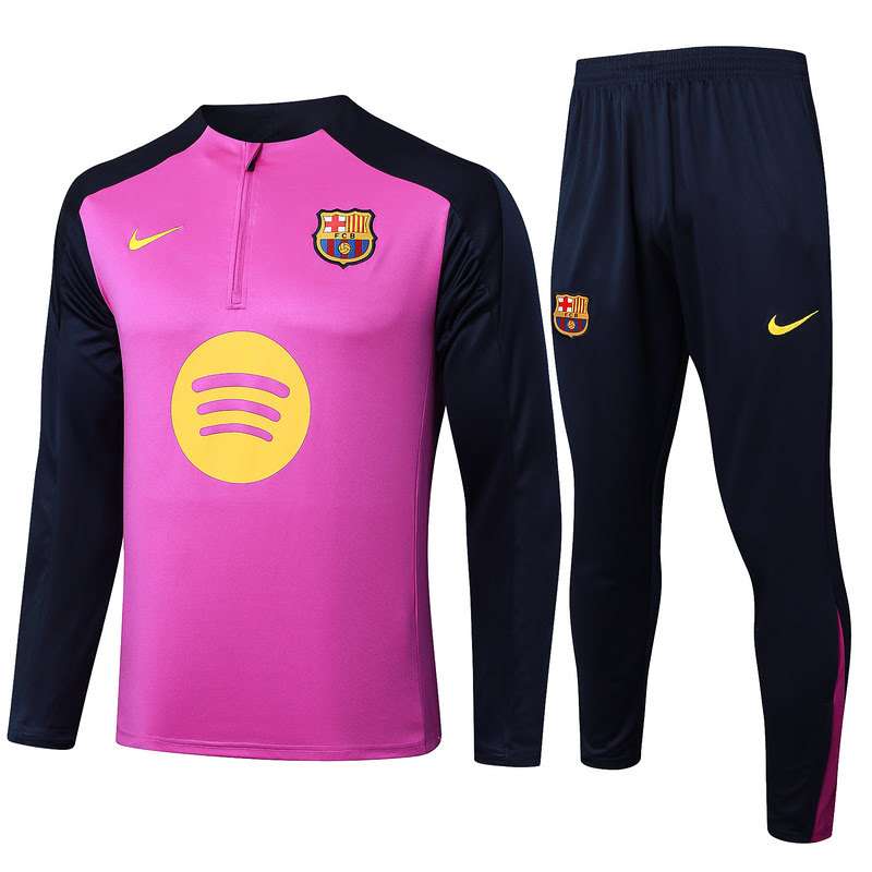 B2504 2425 Barcelona purple training suit half zipper Size S-XXL — foto 1