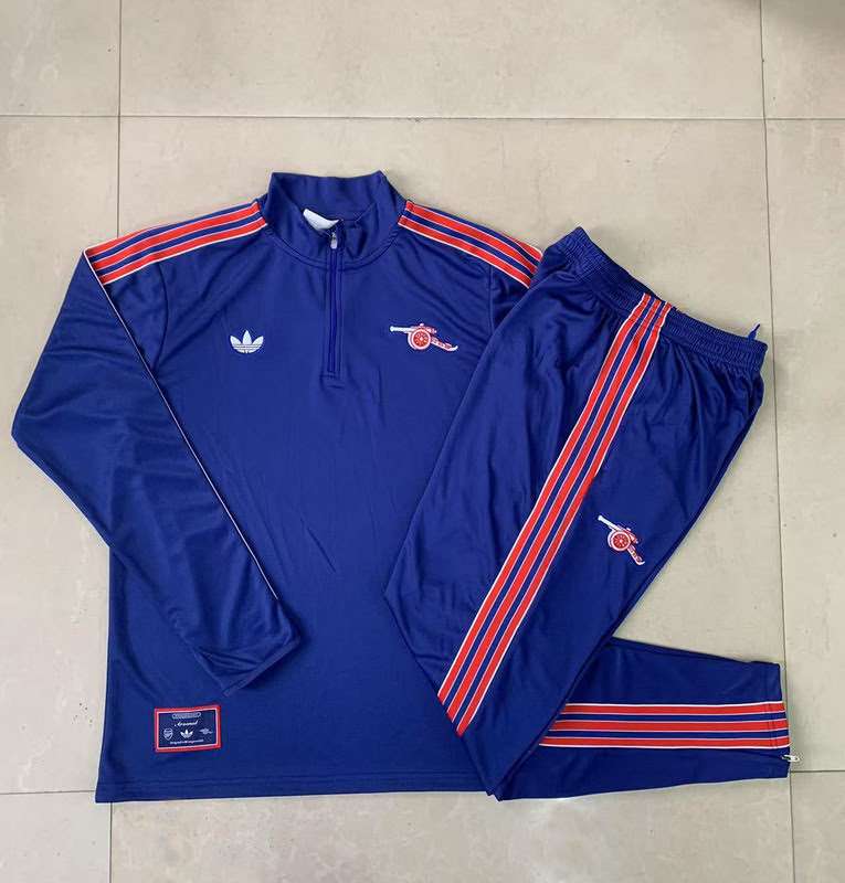 B2508 2425 Arsenal half zipper blue with yellow kit S-XXL — foto 4