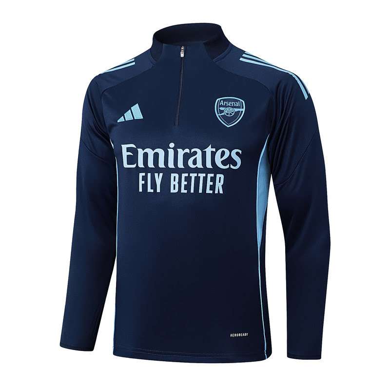 B2519 2526 Arsenal blue training suit half zipper Size S-XXL — foto 3