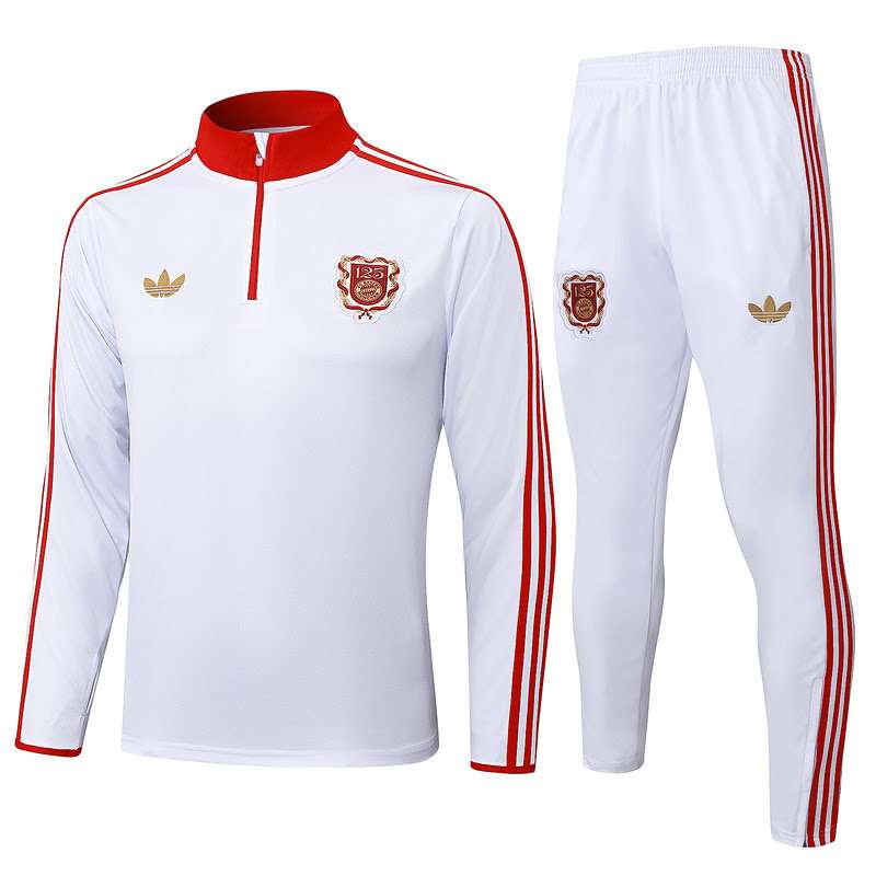 B2520 2526 half zipper Bayern white S-2XL — foto 1