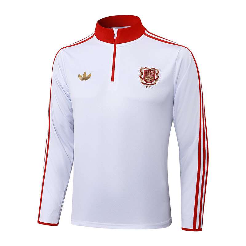 B2520 2526 half zipper Bayern white S-2XL — foto 4