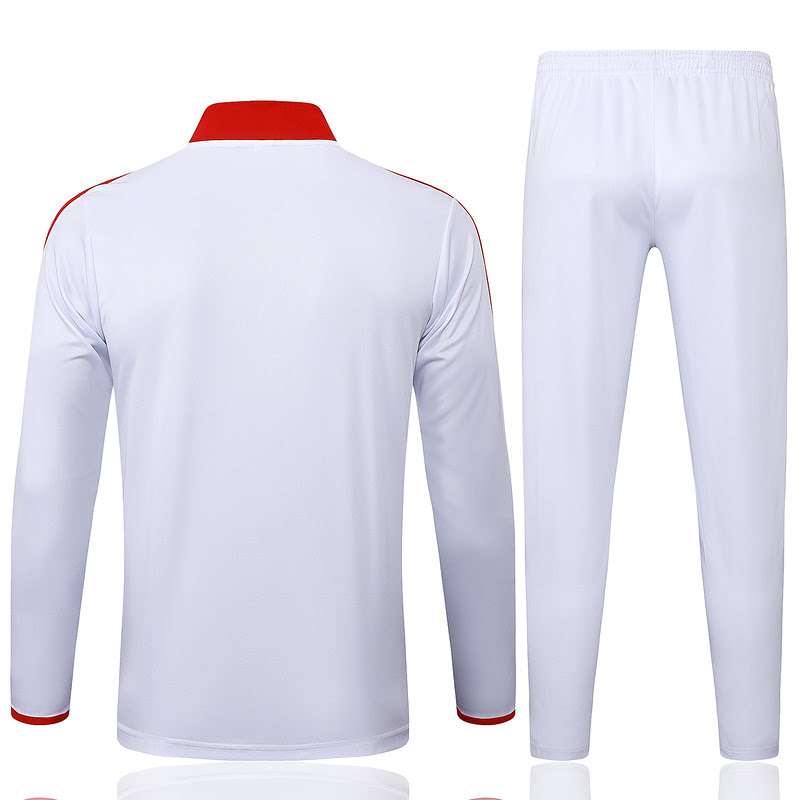 B2520 2526 half zipper Bayern white S-2XL — foto 2