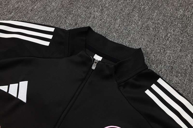 B2521 2526 MIAMI half zipper black training suit S-XXL — foto 5
