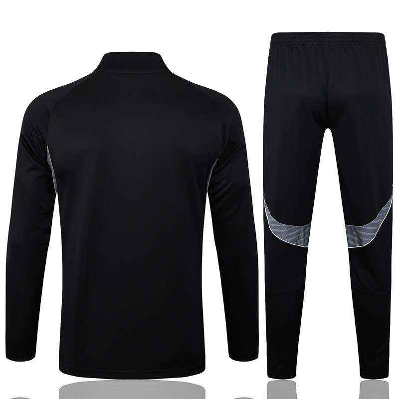 B2521 2526 MIAMI half zipper black training suit S-XXL — foto 2