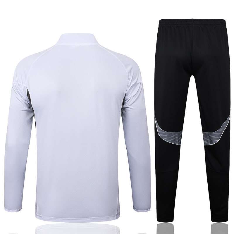 B2522 2526 MIAMI half zipper white training suit S-XXL — foto 2
