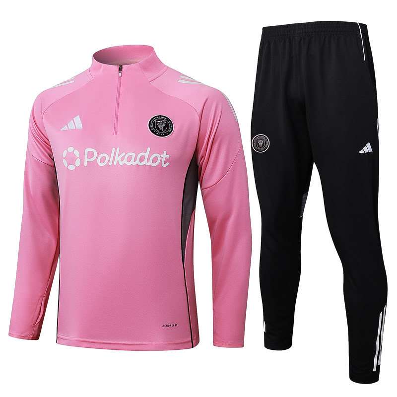 B2523 2526 MIAMI half zipper pink training suit S-XXL — foto 1