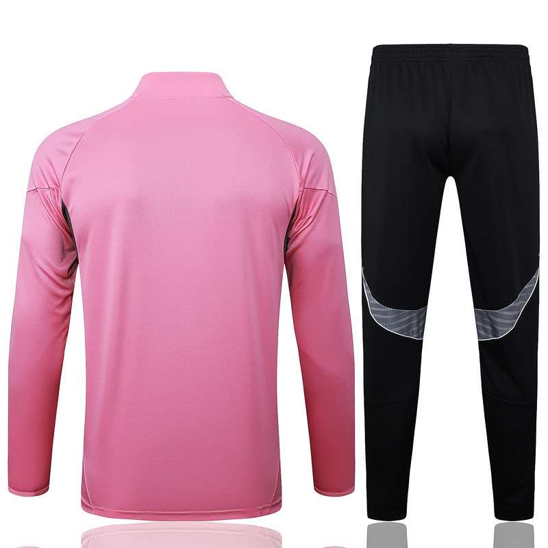 B2523 2526 MIAMI half zipper pink training suit S-XXL — foto 2