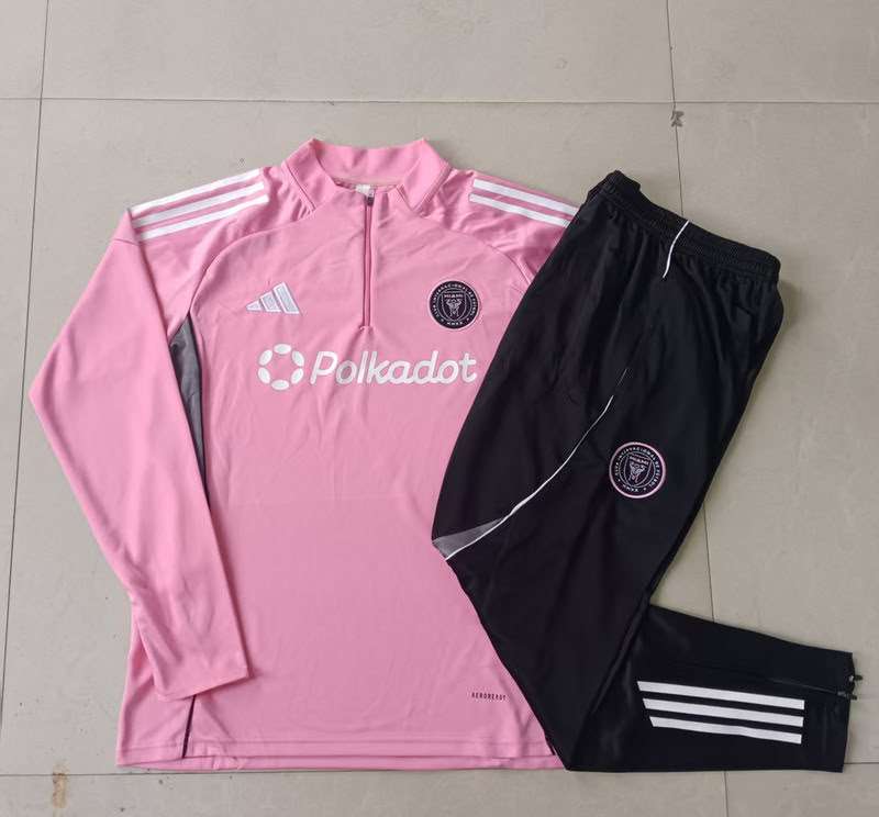 B2523 2526 MIAMI half zipper pink training suit S-XXL — foto 4