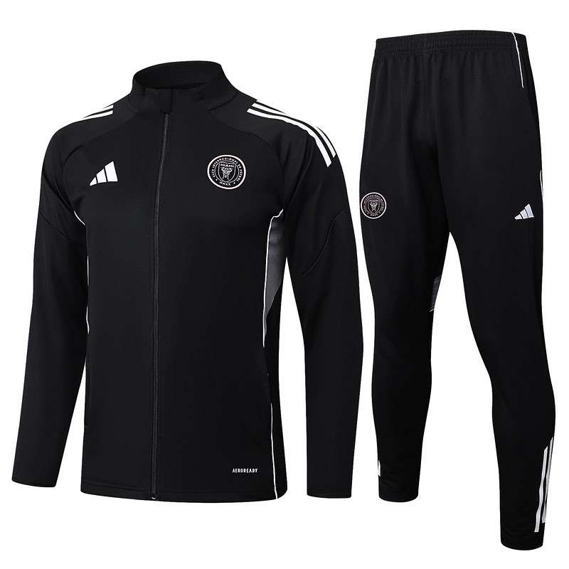 A2511 2526 MIAMI long zipper black training suit S-XXL — foto 1