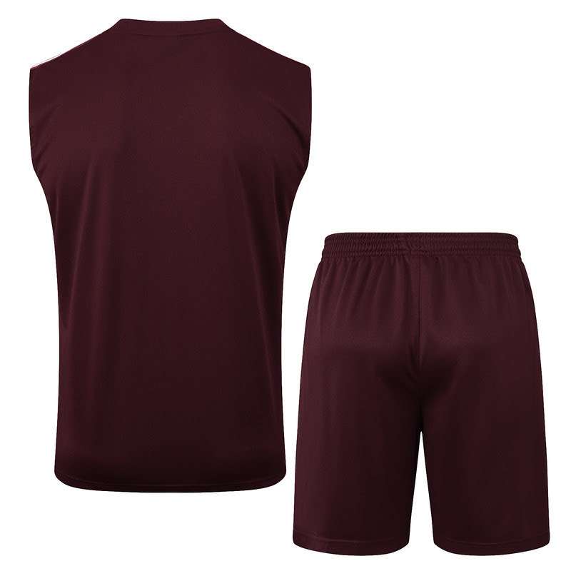 D2526 2425 Bayern training suit vest deep red retro S-XXL — foto 2
