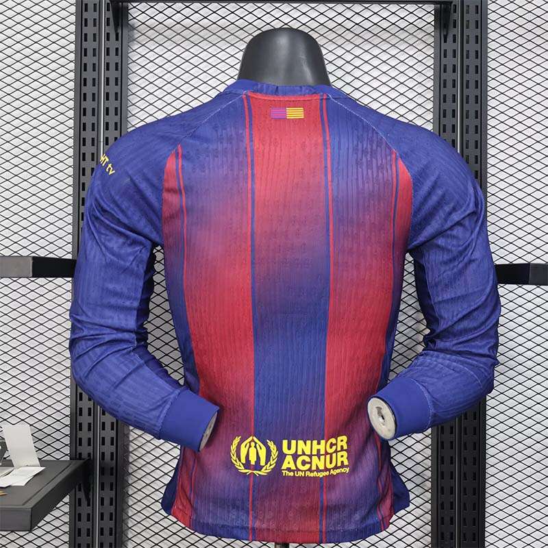 2526 Barcelona home player Long Sleeves version S-2XL — foto 2