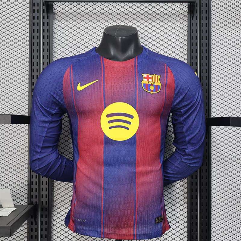 2526 Barcelona home player Long Sleeves version S-2XL — foto 1