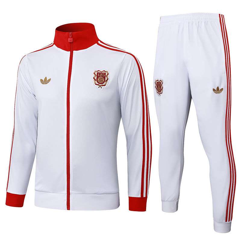A2516 2526 Juventus white training suit long zipper Size S-XXL — foto 1