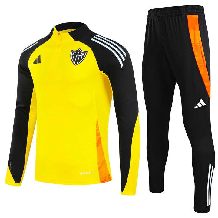 2526 Atletico Mineiro half zipper  yellow S-XXL — foto 1