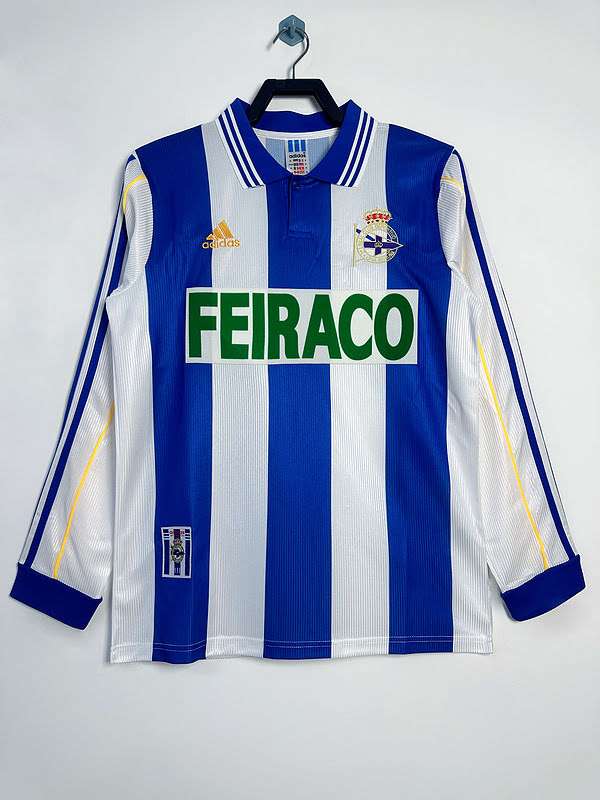 1999-00 Deportivo La Coruna home long sleeve S-XXL — foto 1