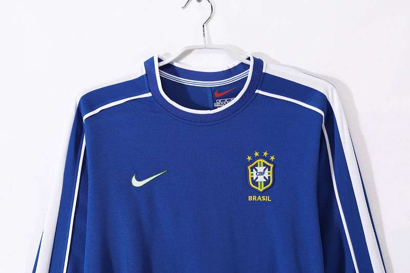 1998 Brazil away jerseys Long Sleeve S-XXL — foto 3