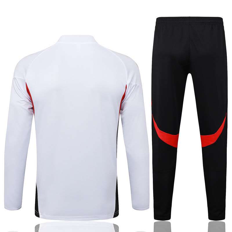 B2530 2526 half zipper Bayern white S-2XL — foto 2