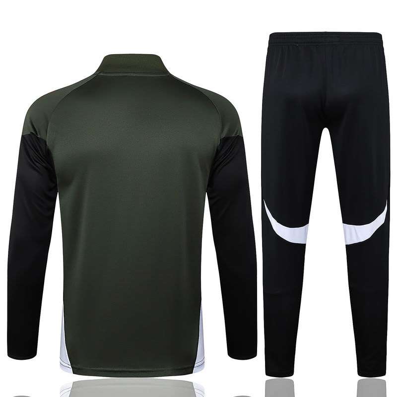B2535 2526 half zipper Bayern deep green S-2XL — foto 2