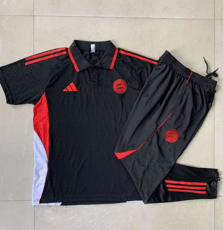 C2515# 2526 Polo Bayern Black kit S-XXL — foto 3
