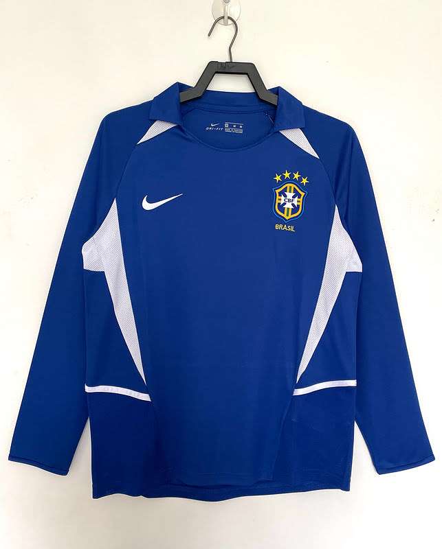 Retro 2002 Brazil away long sleeve S-XXL — foto 1
