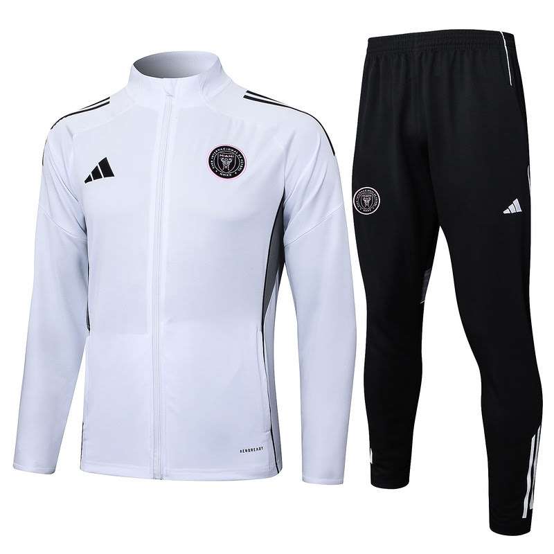A2534 2526 MIAMI long zipper white training suit S-XXL — foto 1