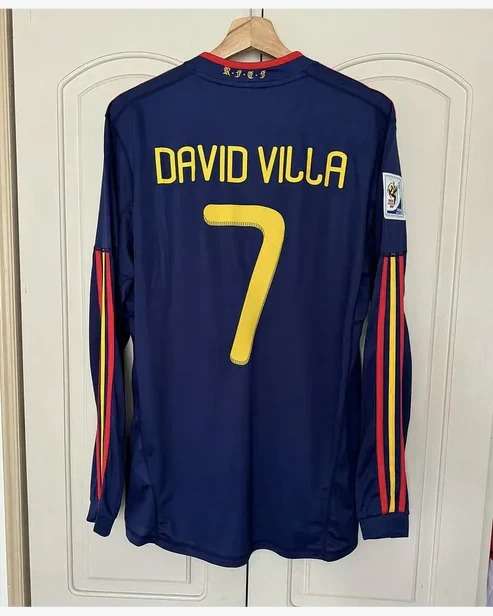 2010 retro Spain away size long sleeve S-2XL — foto 2