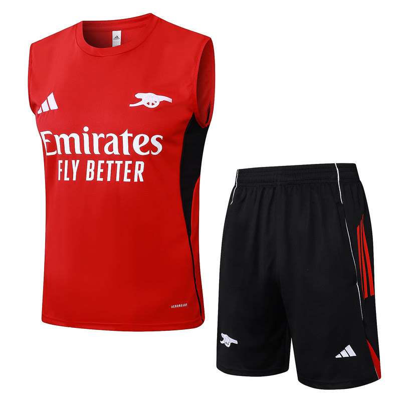 D2578 2526 Arsenal red vest training kit S-XXL — foto 1