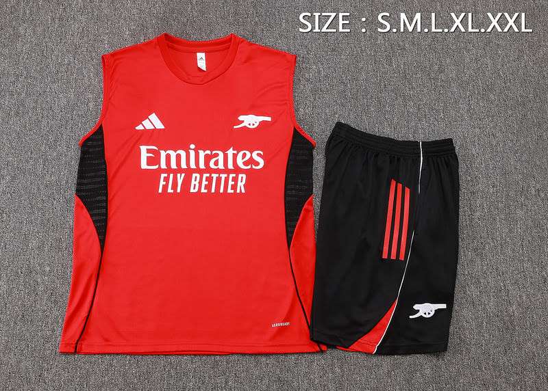 D2578 2526 Arsenal red vest training kit S-XXL — foto 4