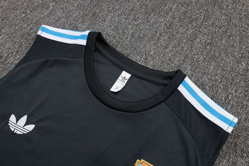 D2584 2526 Argentina training suit kit deep grey  vest S-XXL — foto 3