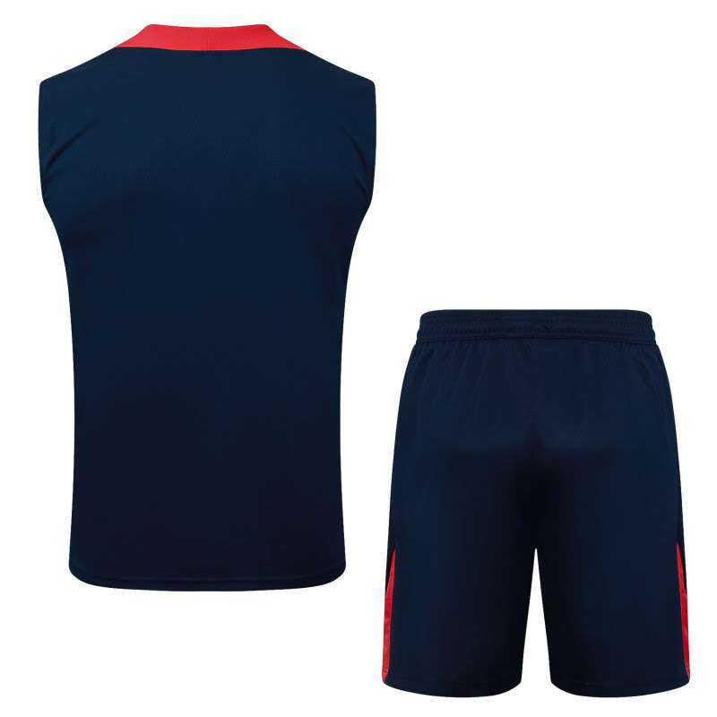 D2582# 2526 Paris training Blue Vest Suit S-2XL — foto 2
