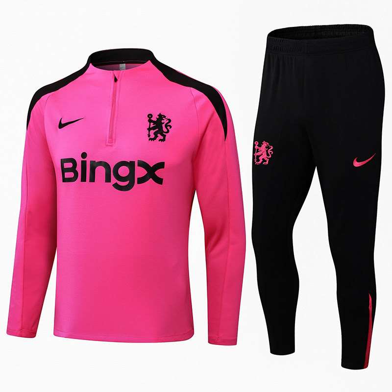 2425 Chelsea Pink Half Zip Jersey S-2XL — foto 1