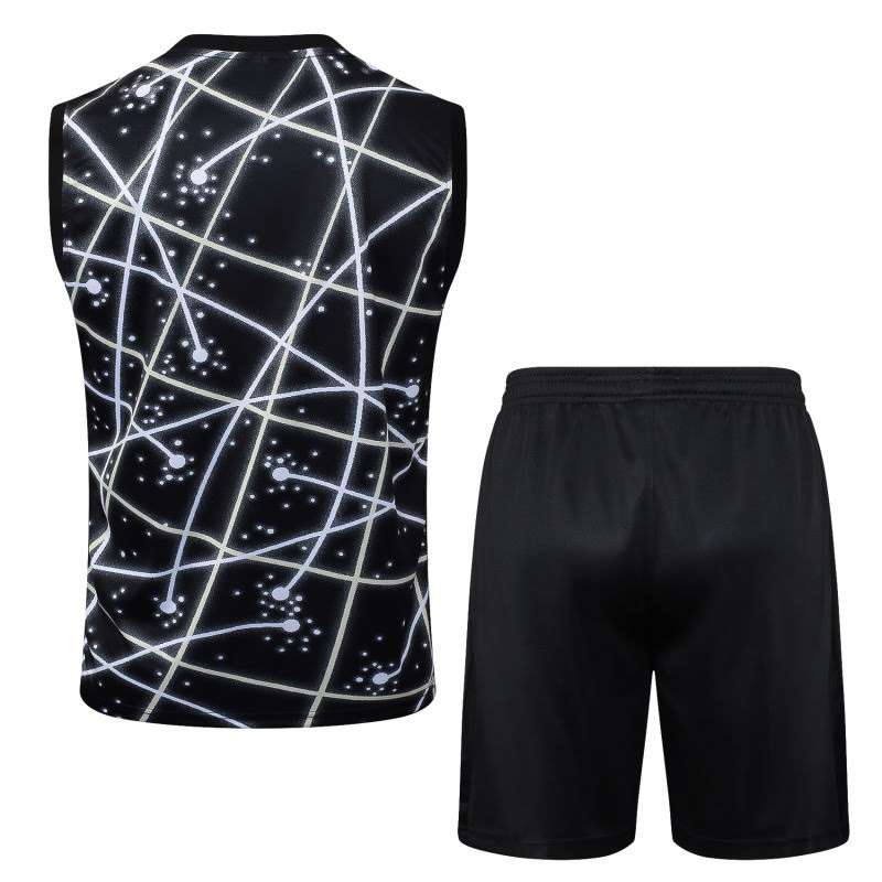 D25103# 2526 Chelsea Black Starry Sky Vest Suit S-2XL — foto 2