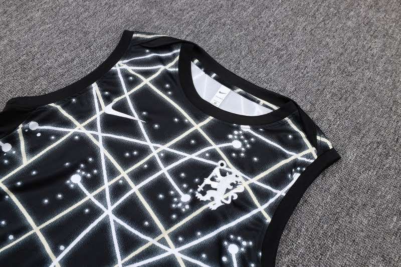 D25103# 2526 Chelsea Black Starry Sky Vest Suit S-2XL — foto 3