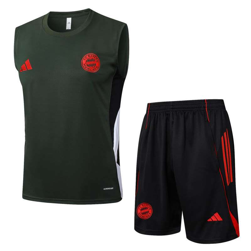 D25111# 2526 Bayern dark green vest suit S-2XL — foto 1