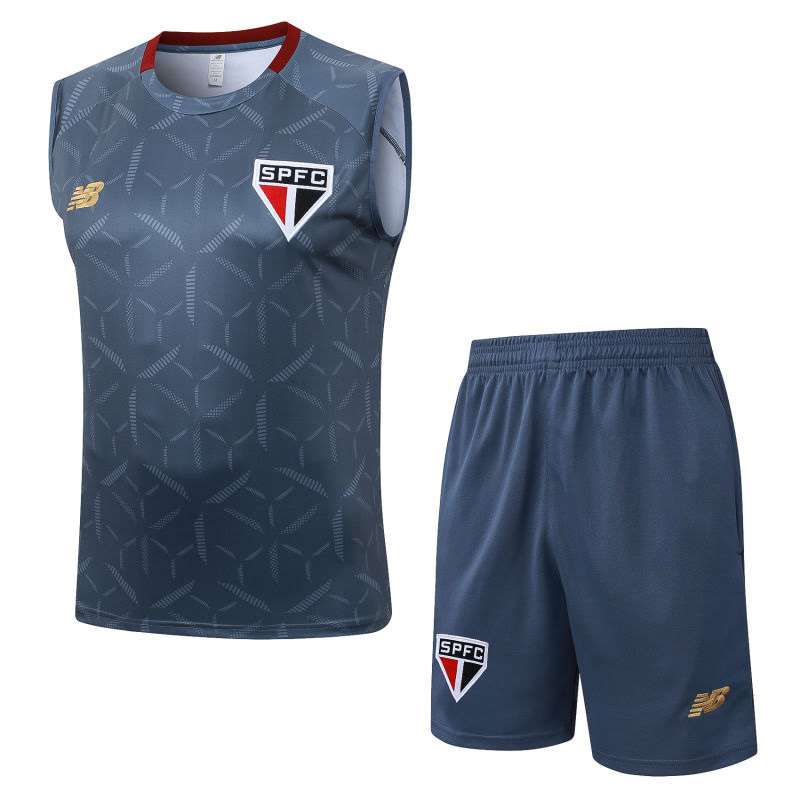 D25130# 2526 Sao Paulo Grey Inkjet Vest Suit S-2XL — foto 1