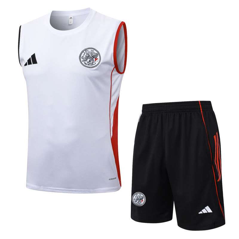 D25150# 2526 Ajax White Vest Suit S-2XL — foto 1