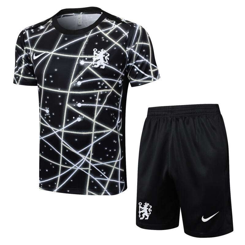 D2590# 2526 Chelsea Black Star Inkjet Short Sleeve Suit S-2XL — foto 1