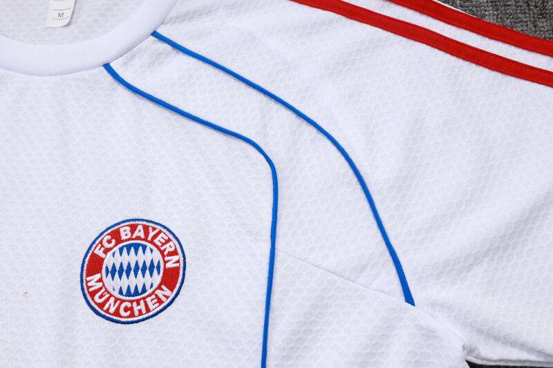 D25100# 2526 Bayern White (Blue Trim)Retro Short Sleeve Suit S-2XL — foto 3