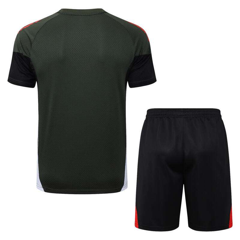 D25105# 2526 Bayern dark green short-sleeved suit S-2XL — foto 2