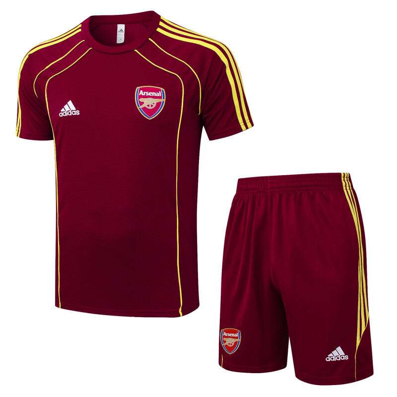 D25107# 2526 Arsenal Dark Red Retro Edition Short Sleeve Suit S-2XL — foto 1