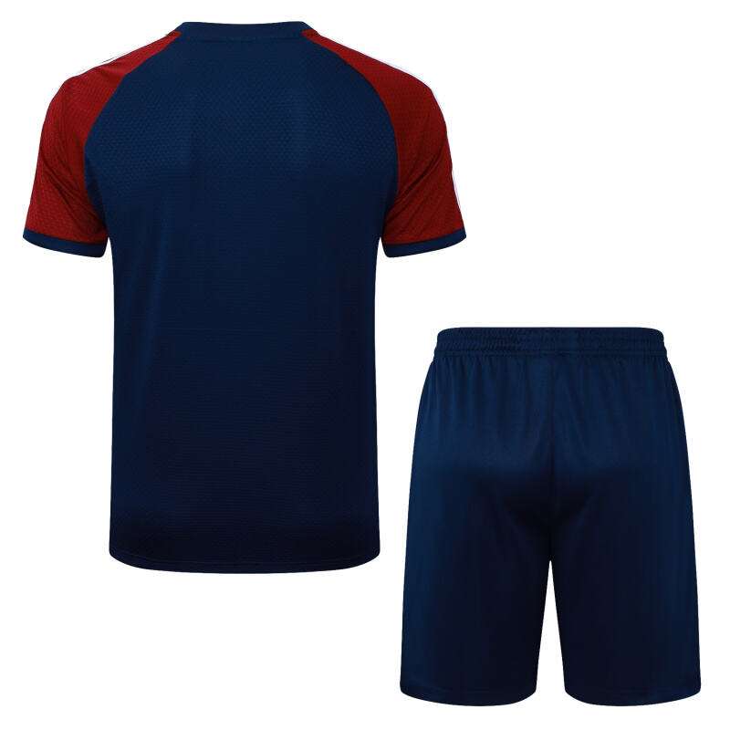 D25112# 2526 Arsenal Dark Blue Retro Edition Short Sleeve Suit S-2XL — foto 2