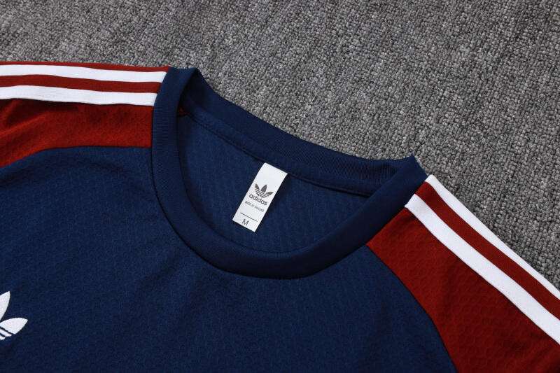 D25112# 2526 Arsenal Dark Blue Retro Edition Short Sleeve Suit S-2XL — foto 4