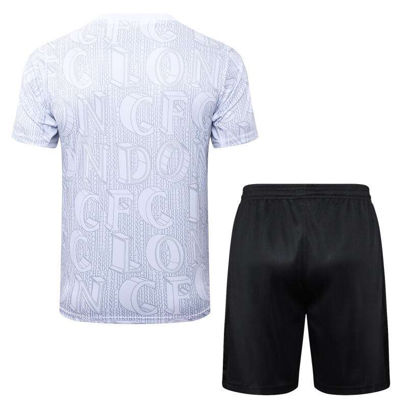 D25120# 2526 Chelsea White Inkjet Short Sleeve Suit S-2XL — foto 2